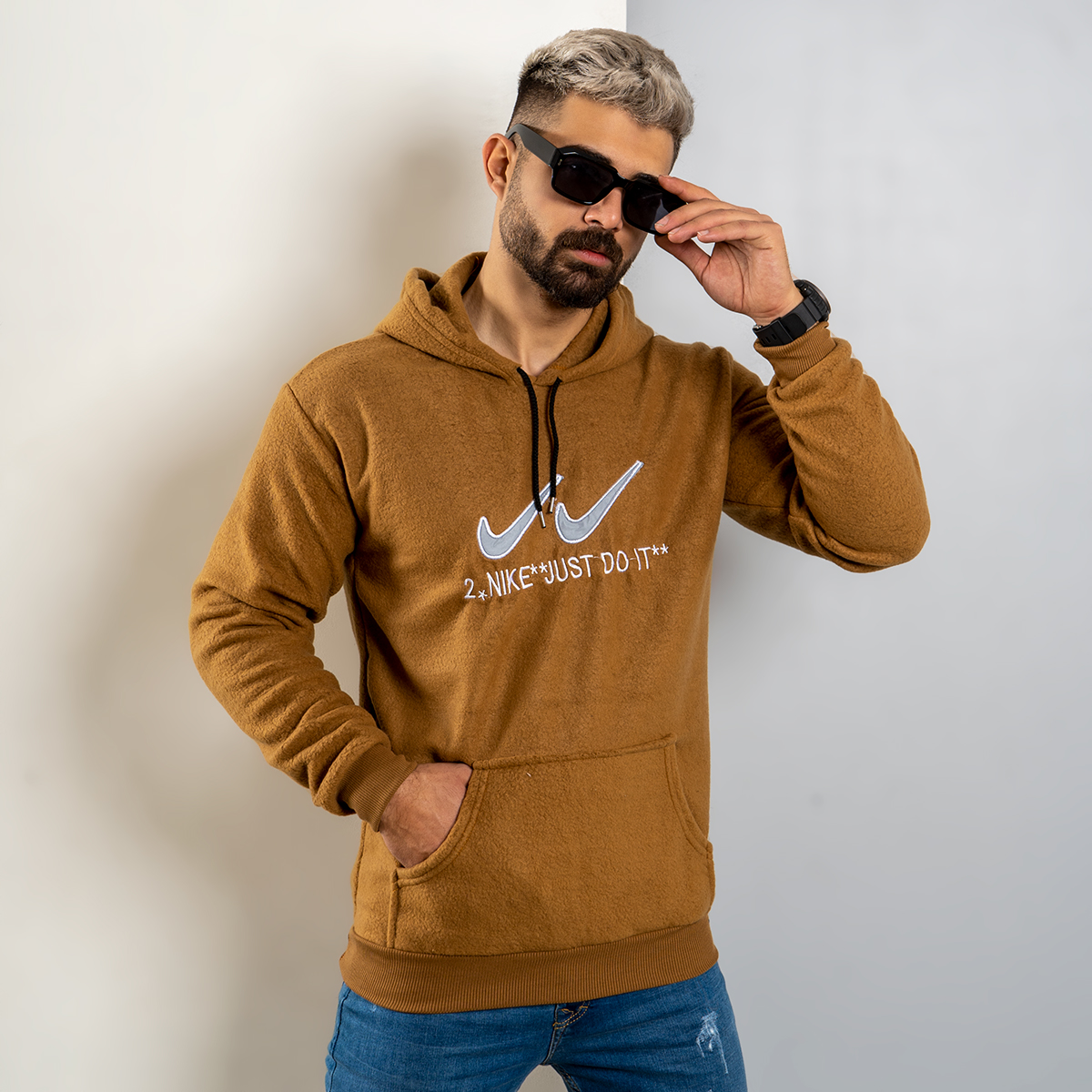 هودی مردانه نسکافه ای 2Nike مدل kavalo