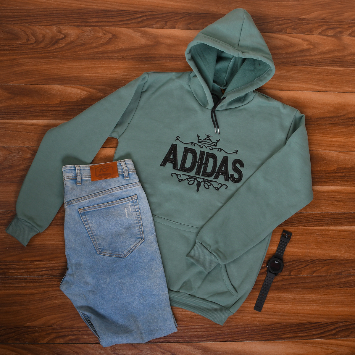 هودی مردانه Adidas سبز مدل Sahand