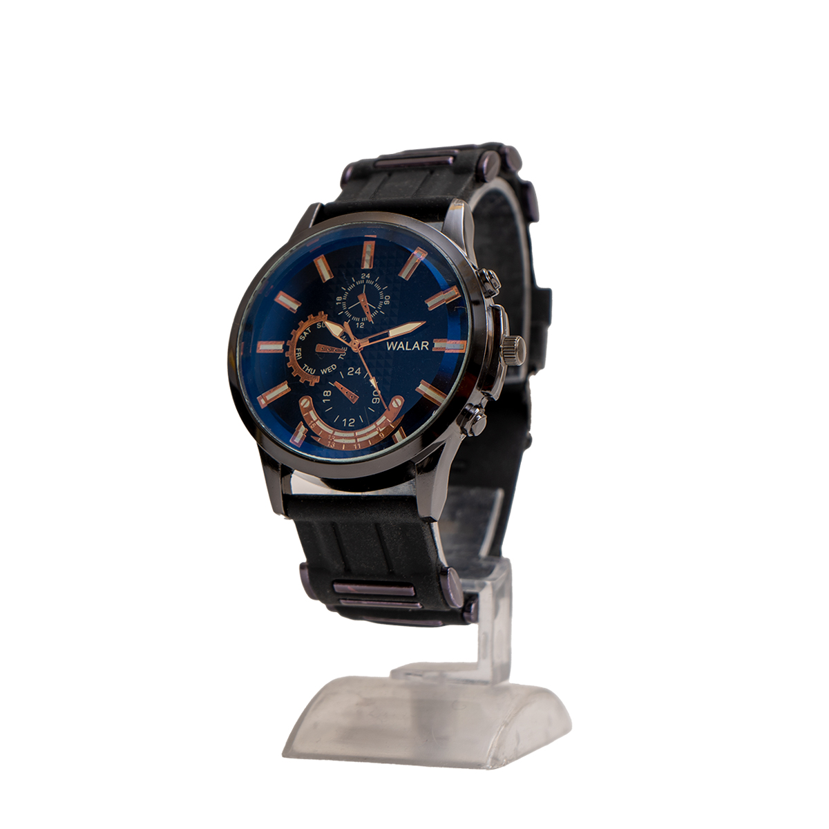 ساعت مردانه walar مشکی صفحه سرمه ای مدل A720