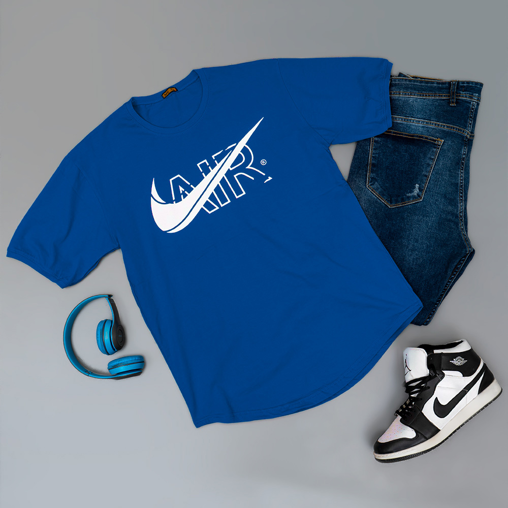 تیشرت مردانه NIKE AIR آبی مدل ROKO