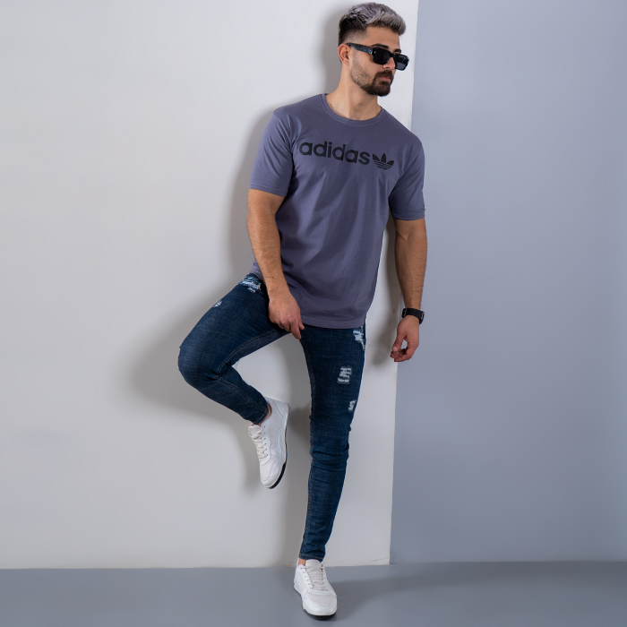 تیشرت مردانه ADIDAS طوسی مدل TENO