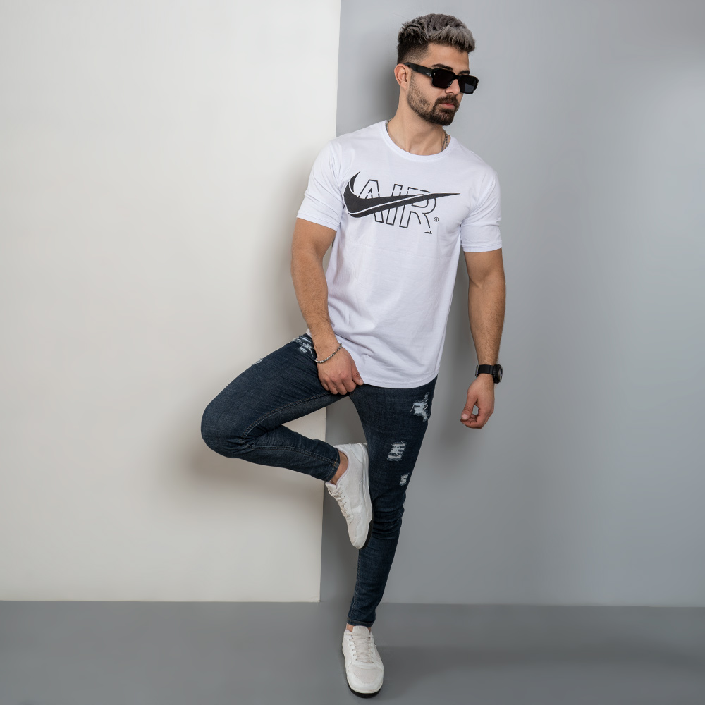 تیشرت مردانه NIKE AIR سفید مدل ROKO