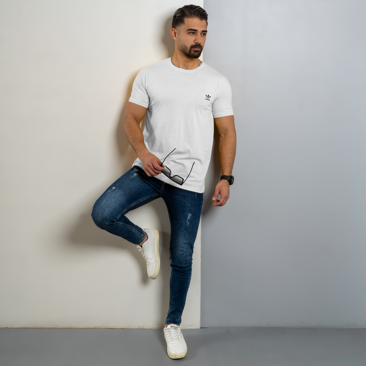 تیشرت ADIDAS مردانه سفید مدل Edvard