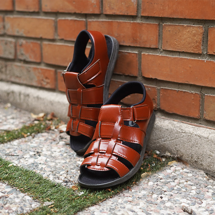 صندل عسلی مردانه مدل Amir