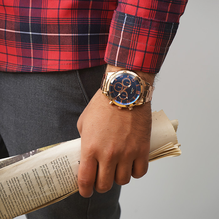 ساعت مچی رزگلد مردانه مدل EAGLETIME