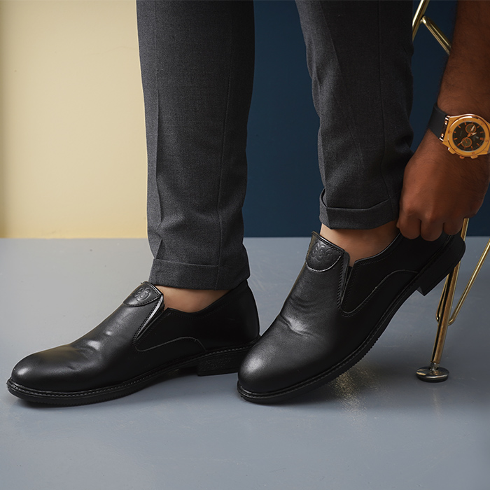 کفش رسمی مردانه مشکی مدل AMOR