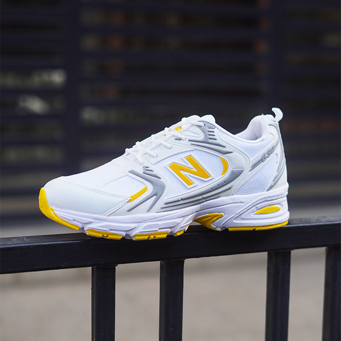 کفش ورزشی مردانه نیوبالانس سفید زردمدل TAKO