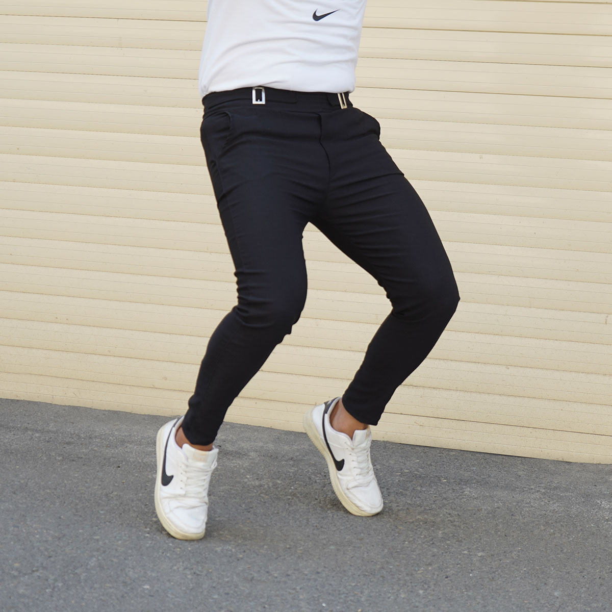 شلوار اسلش مردانه مشکی مدل Keysan