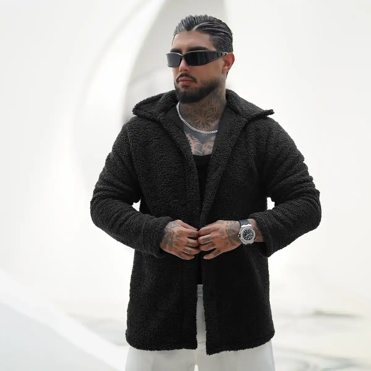 ژاکت مردانه مشکی مدل Tedi