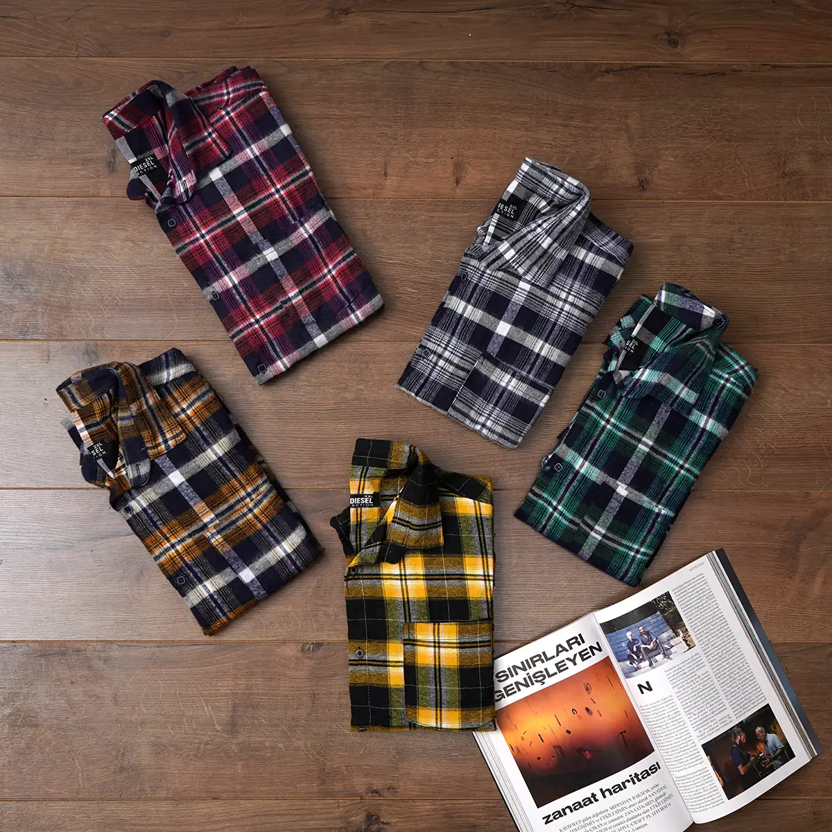 پیراهن مردانه زرد مدل Ramy