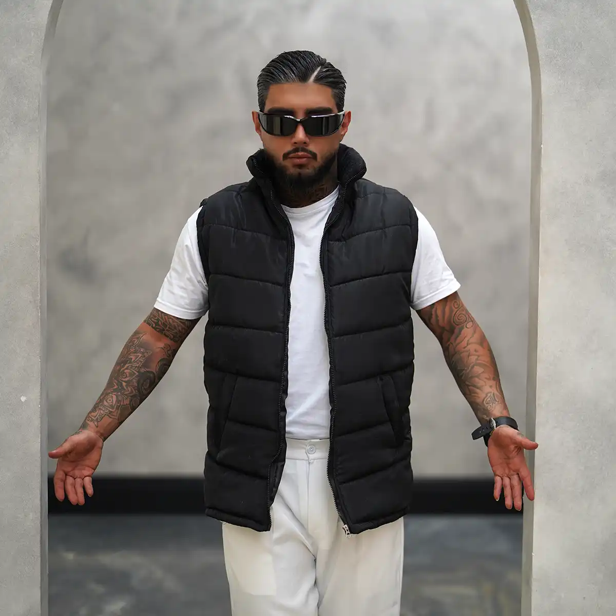 پافر مردانه مشکی مدلFarshad