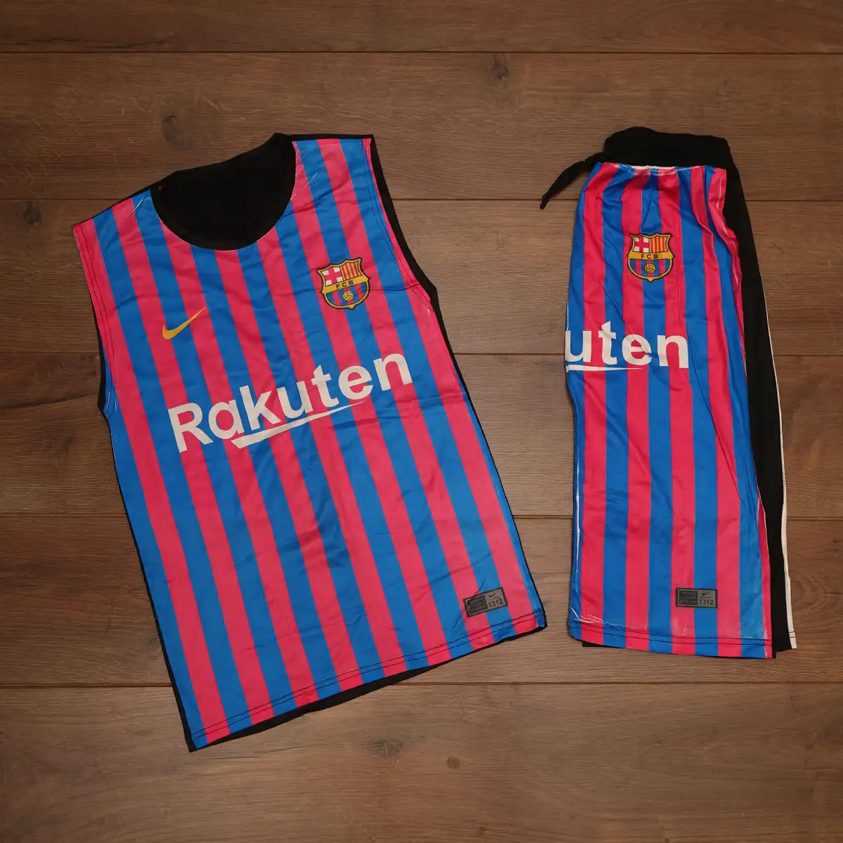 ست رکابی و شلوارک بارسلونا مدل VEA