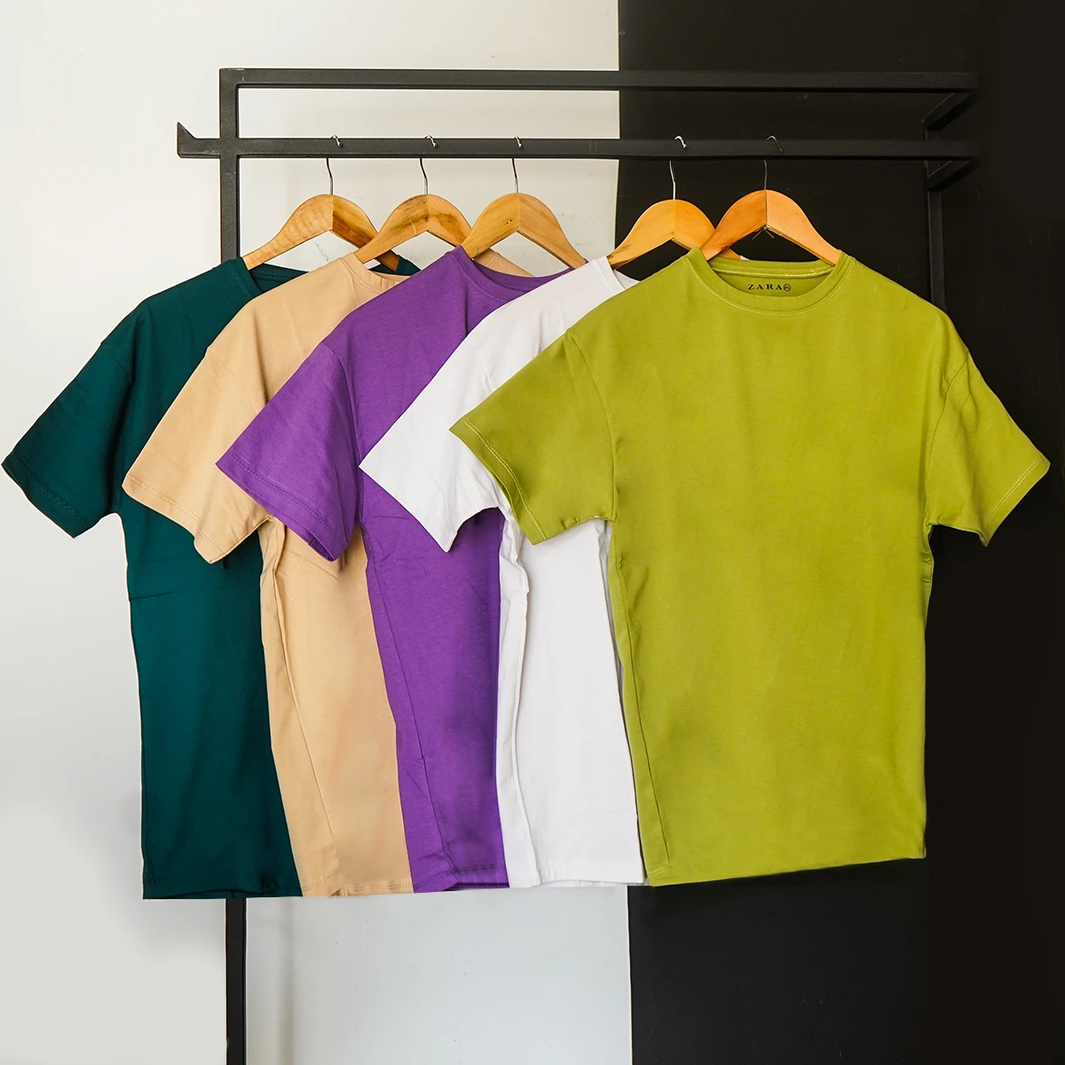 تیشرت ساده نارنجی مردانه مدل Vala