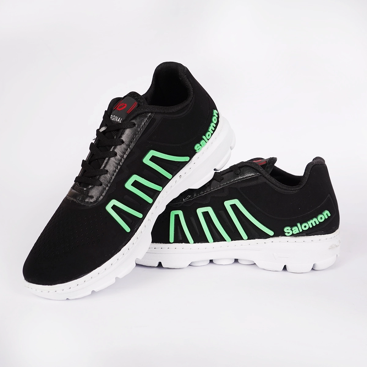 کفش ورزشی مردانه سالامون مشکی سبز مدل U200