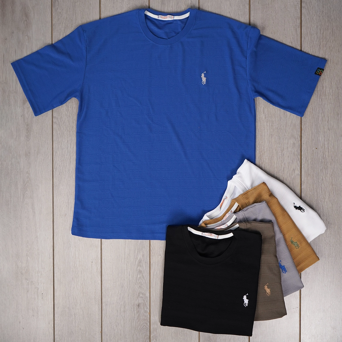 تیشرت مردانه پلو سبز مدل Moroco