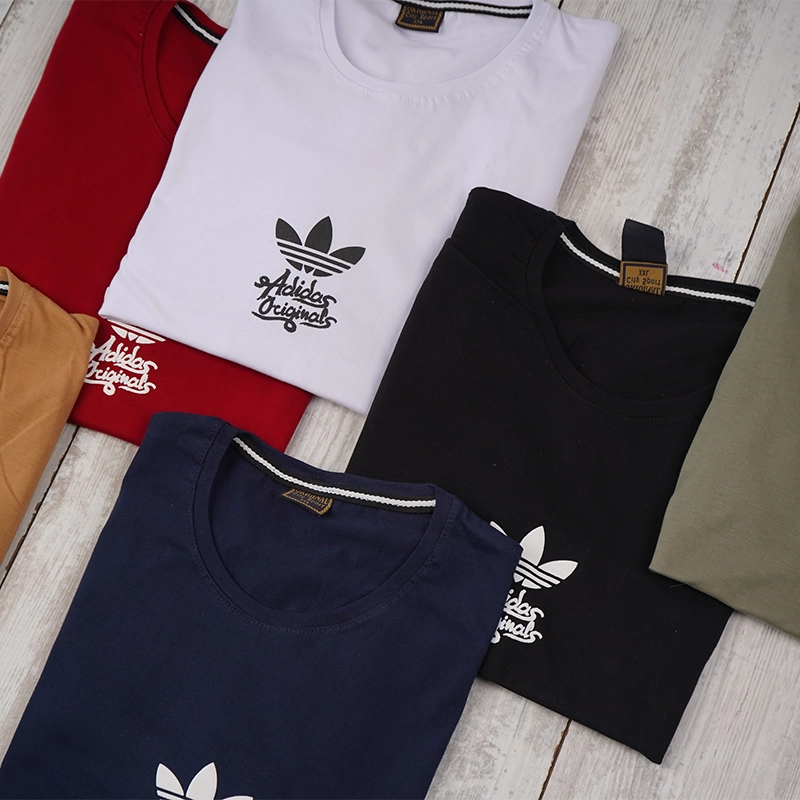 تیشرت مردانه Adidas سرمه ای مدل T60