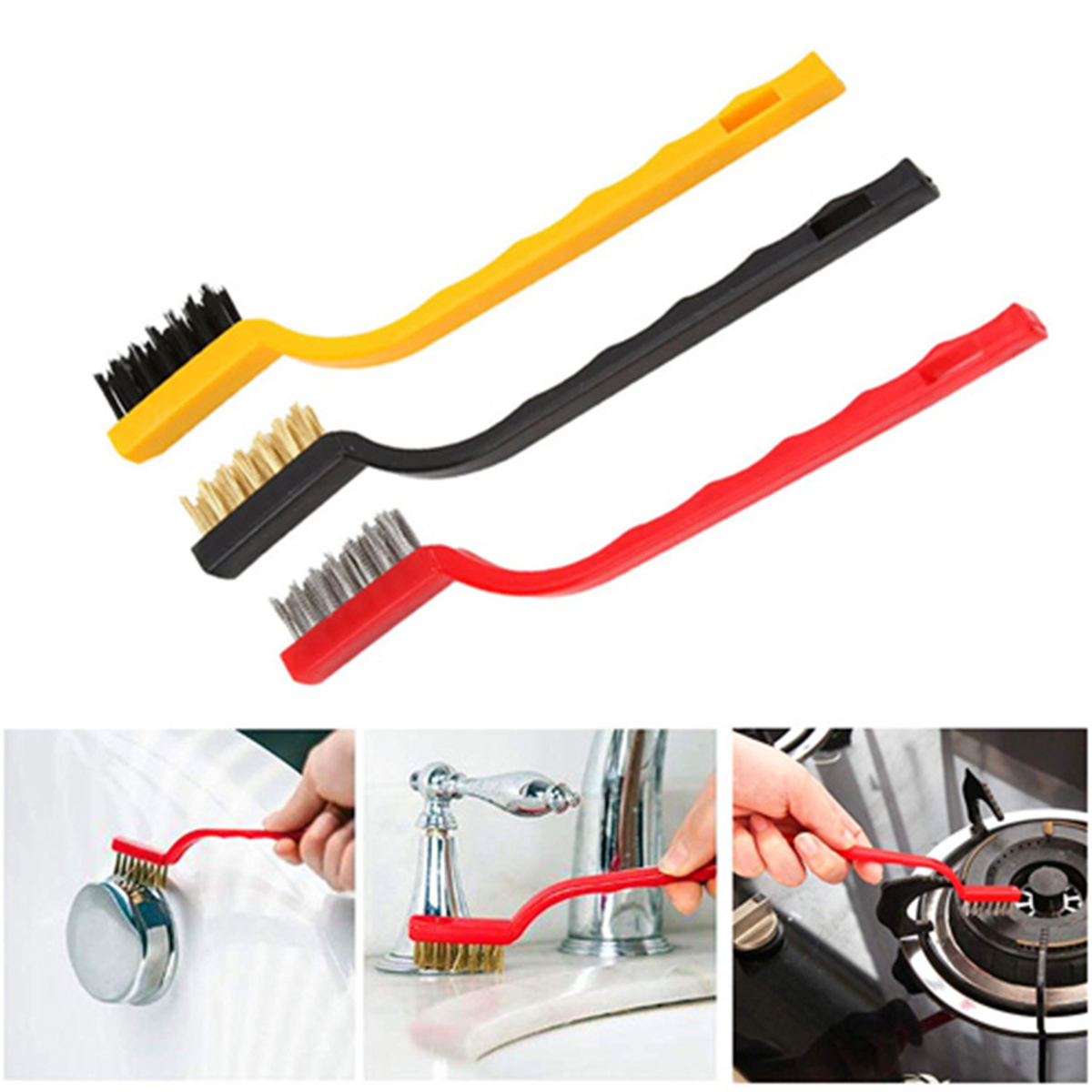 فرچه سیمی مسواکی ( 3 عددی )