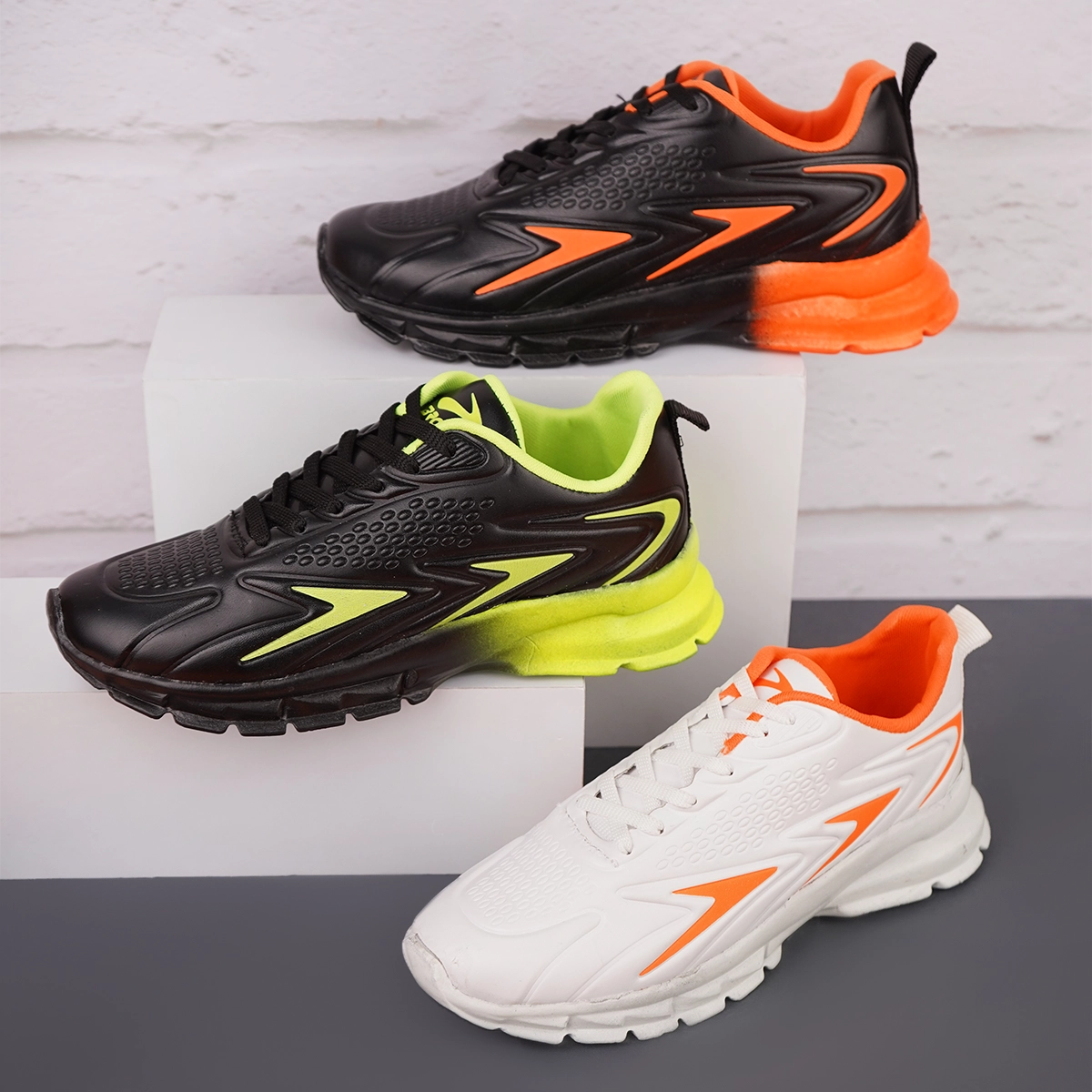 کفش ورزشی مردانه مشکی سبز مدل Marion