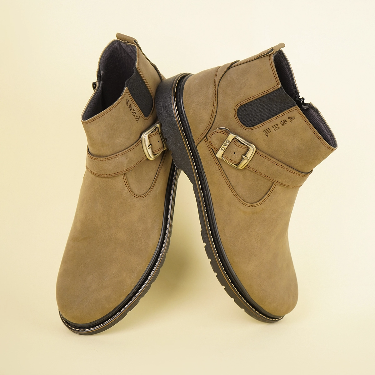 نیم بوت خاکی مردانه مدل Sorush