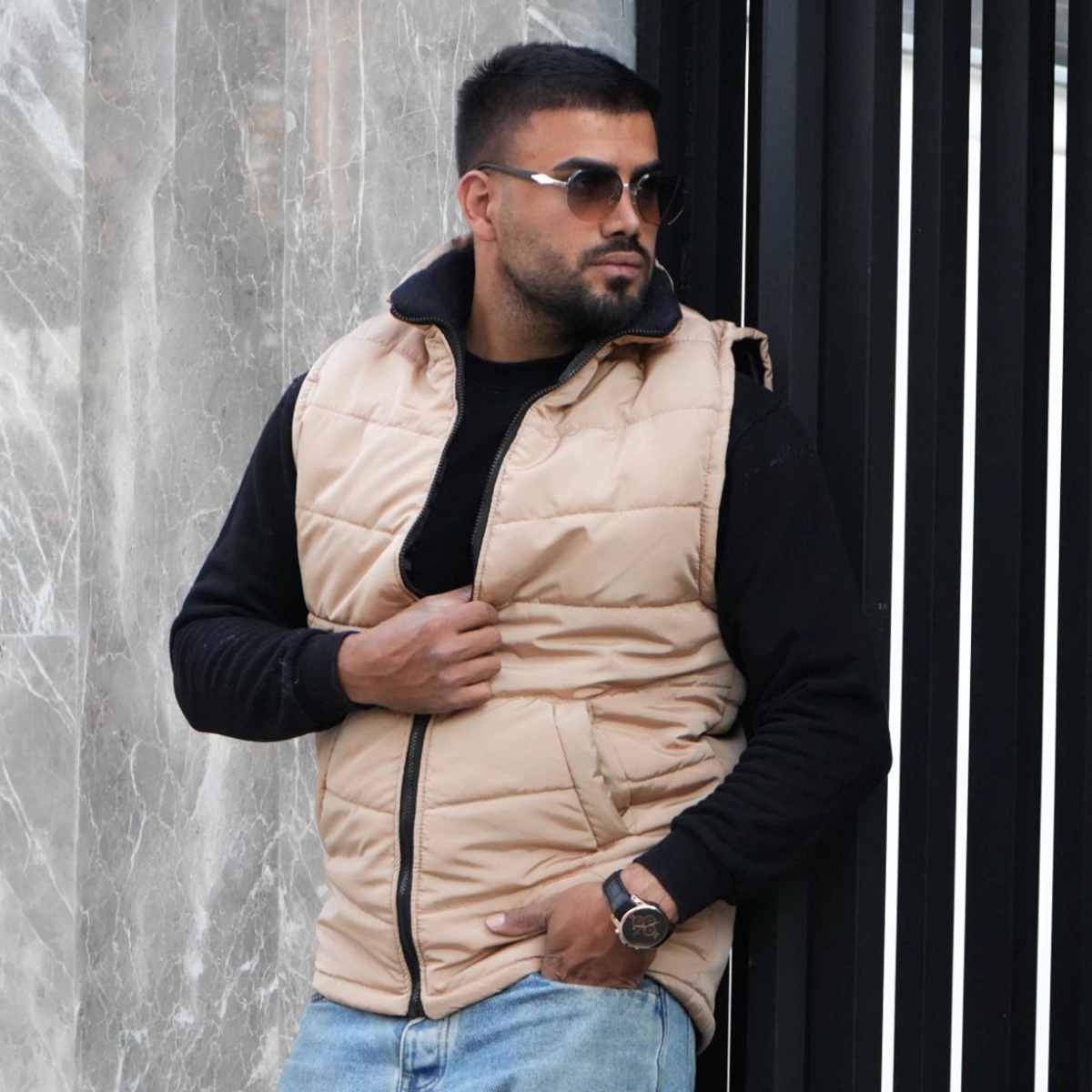 پافر کرم مردانه مدل Saniyar