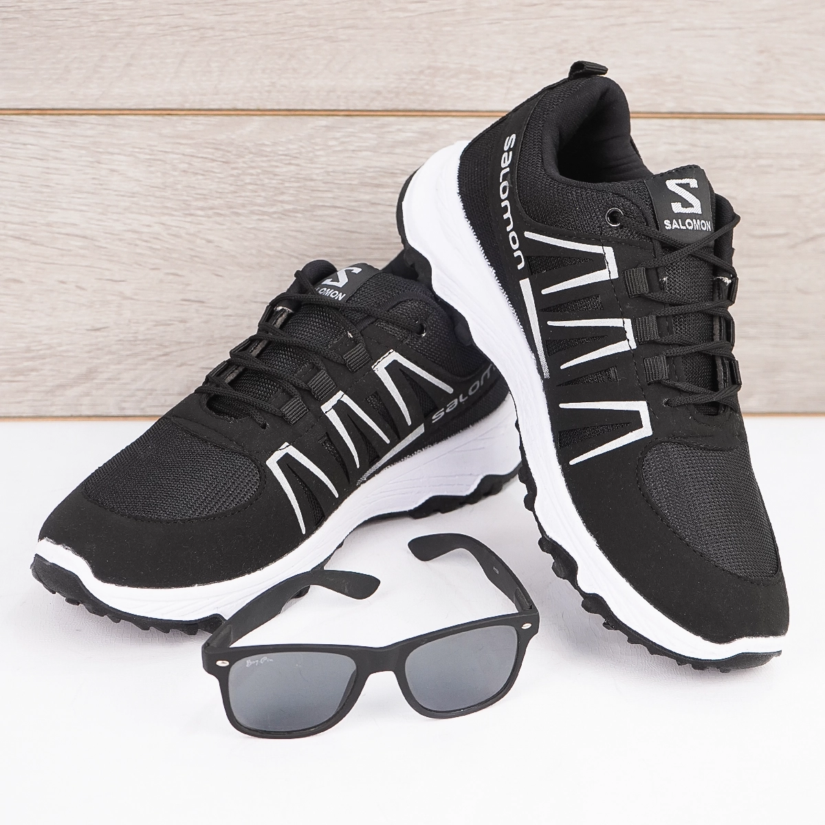 کفش ورزشی مردانه مشکی سفید Salomon مدل BAHRAM
