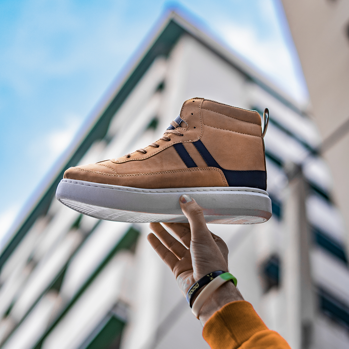 کفش ساقدار عسلی مردانه مدل Miler