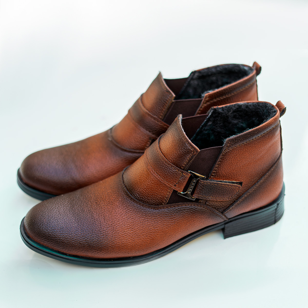 نیم بوت چرم مردانه مدل behyad