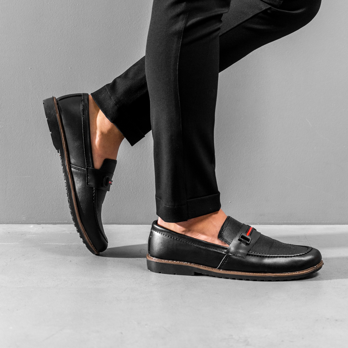 کفش کالج مردانه مشکی مدل Rasa