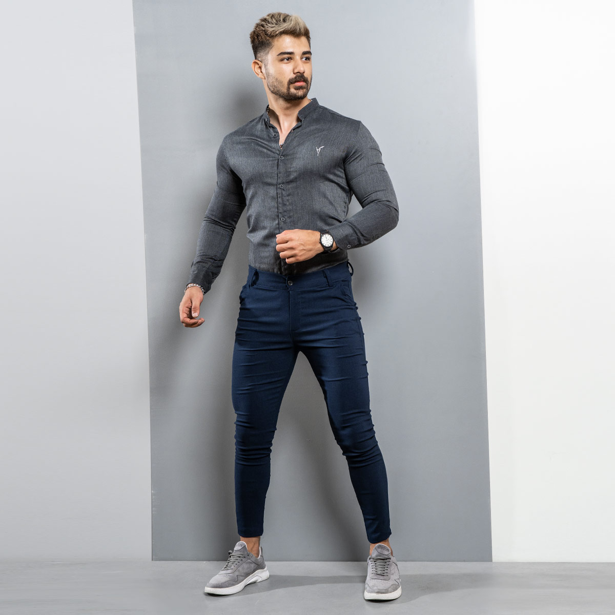 شلوار Parsa مردانه سرمه ای مدل Lovian
