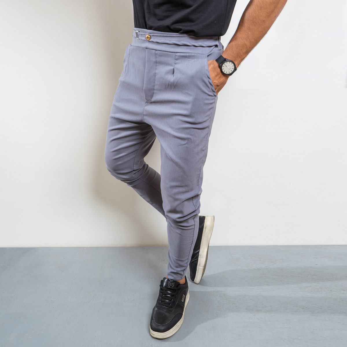 شلوار اسلش مردانه طوسی مدل Joie