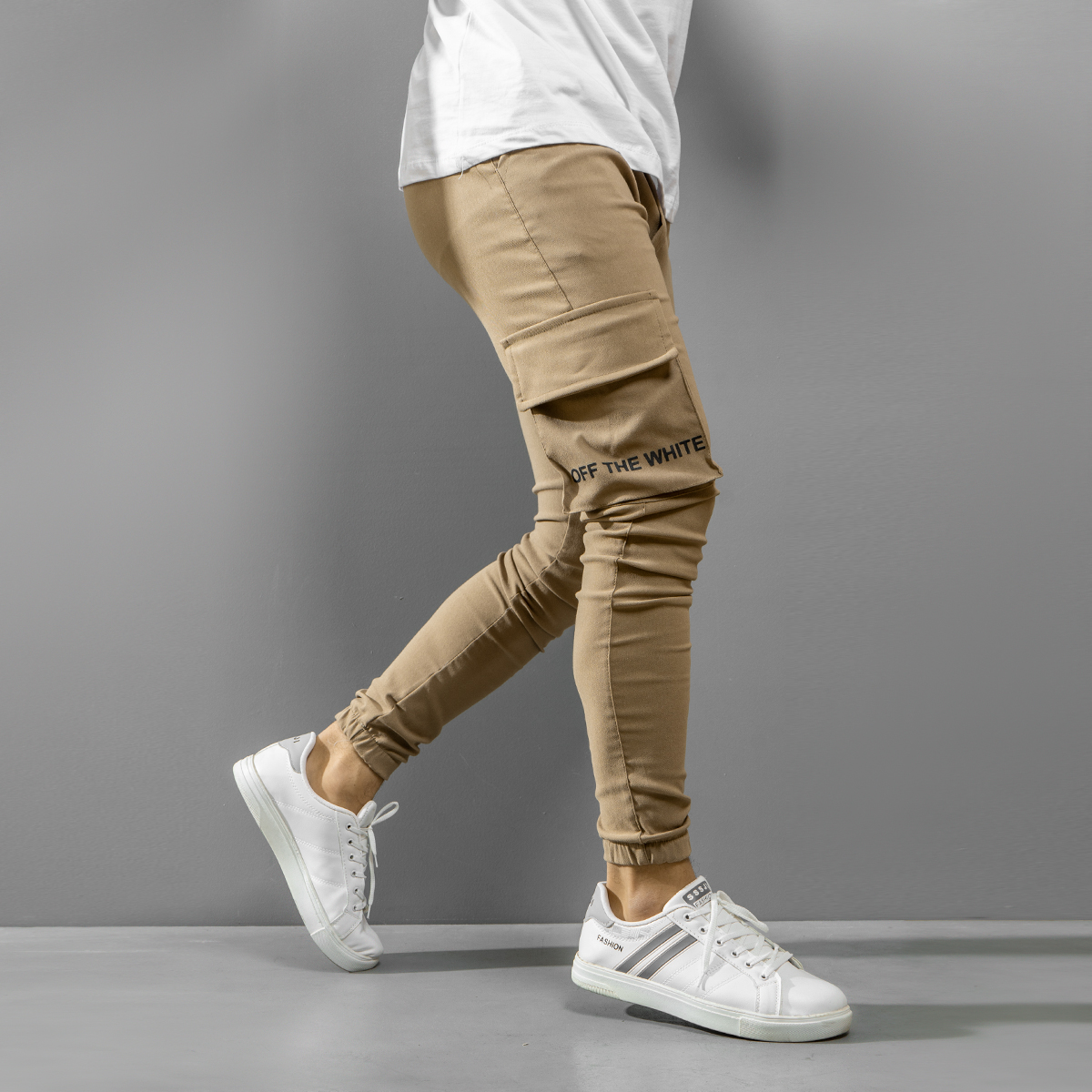 شلوار اسلش خاکی مردانه مدل Sameri(T)