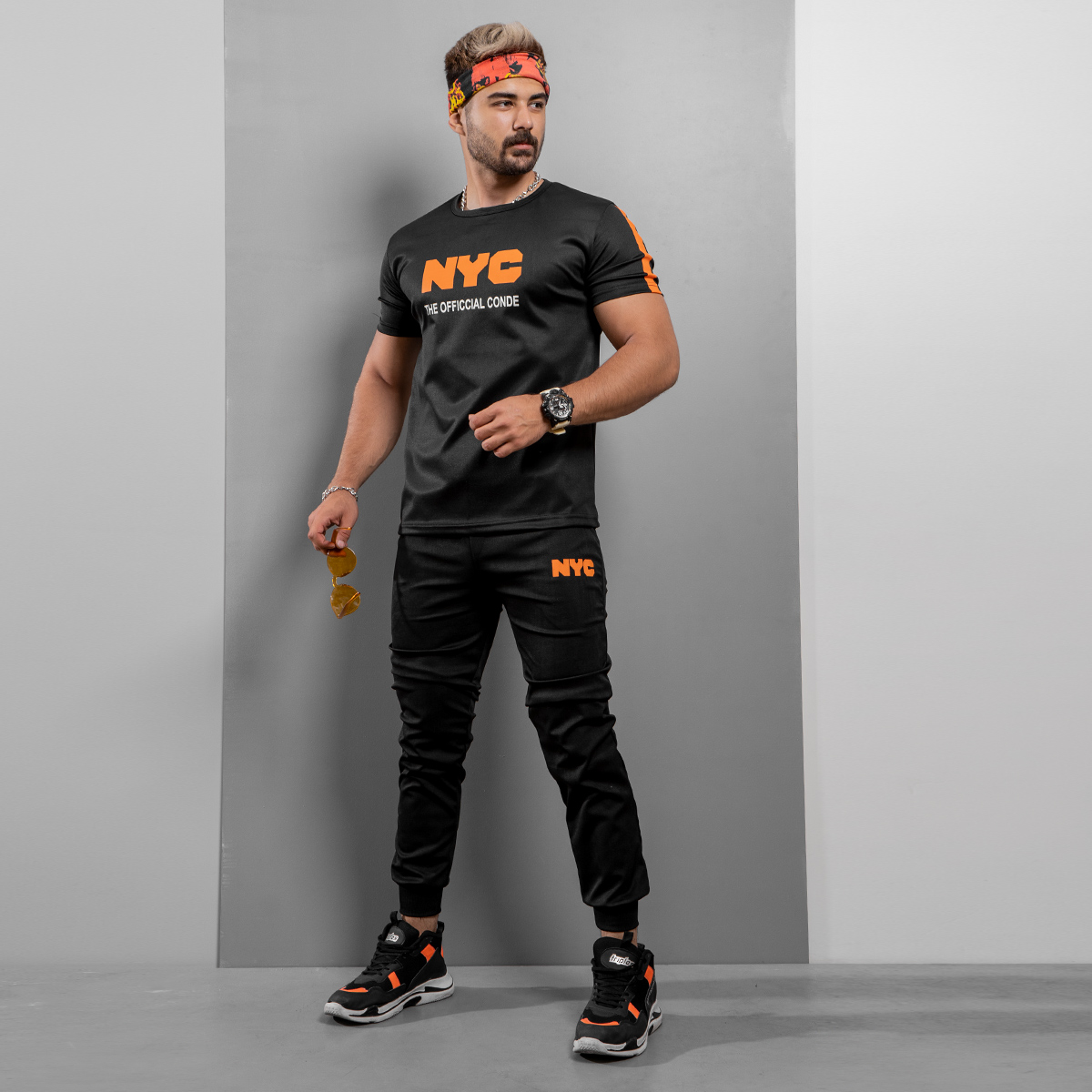 ست تیشرت شلوار NYCمردانه مدلRonin