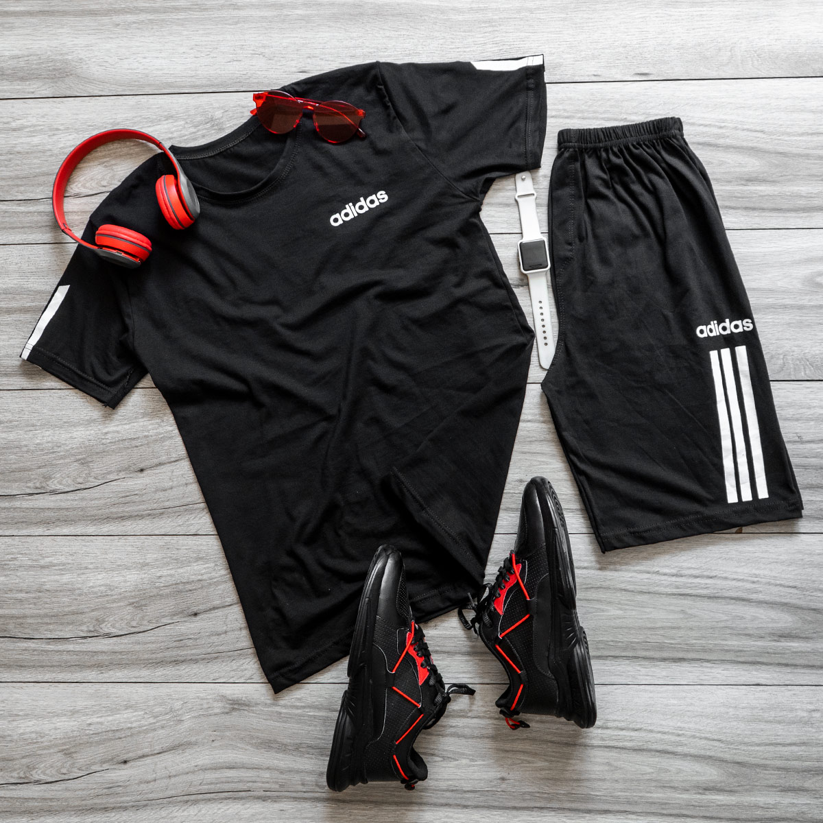 ست تیشرت شلوارک Adidas مردانه مدل Zorix