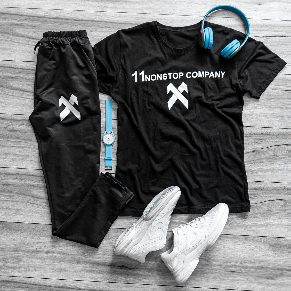 ست تیشرت شلوار 11Nonstop Company مردانه مدلHanky