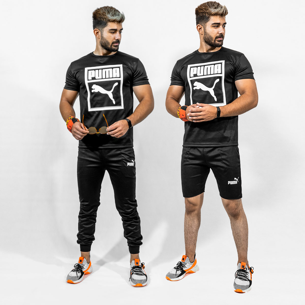 ست 3 تیکه Puma مشکی مردانه مدلAtraz