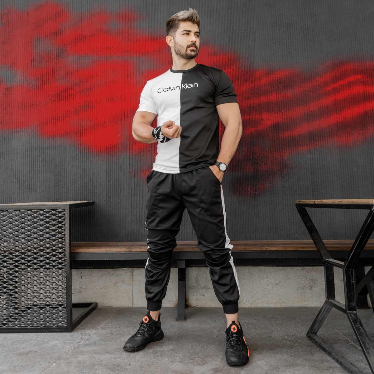 ست تیشرت شلوار CAVIN KLEIN مردانه مدلRAMON