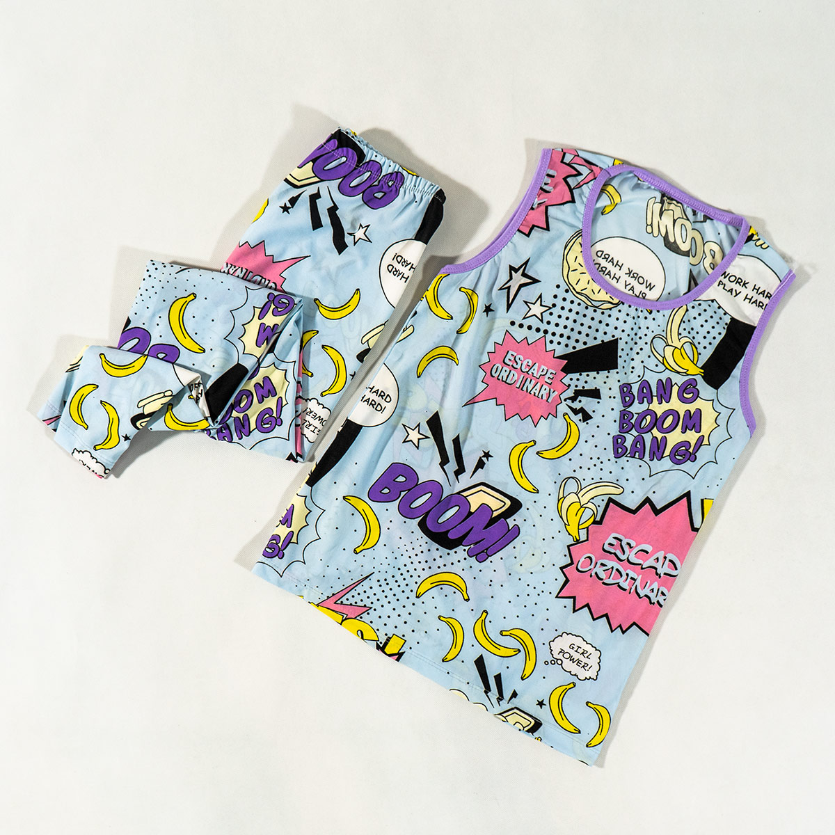 ست تاپ و ساپورت زنانه آبی مدل Emily