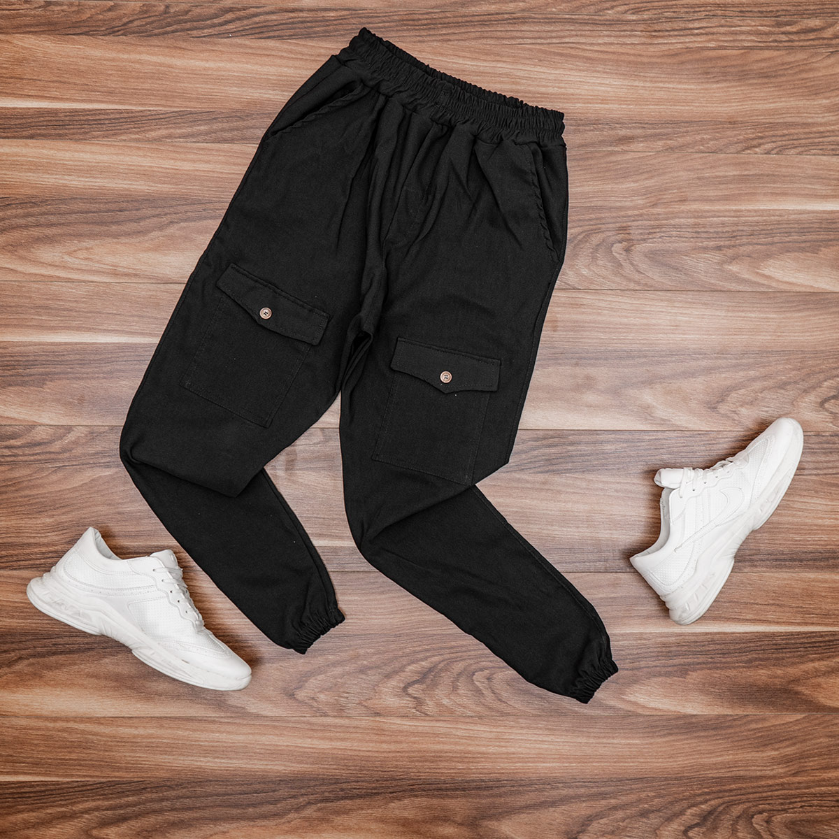 شلوار اسلش مشکی مردانه مدلNitan