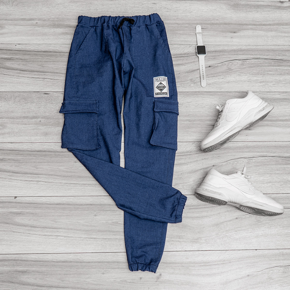 شلوار اسلش مردانه آبی مدل Melvin