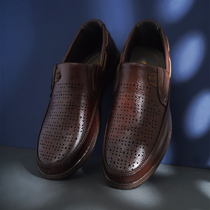 کفش کالج مردانه قهوه ای مدل Ariano