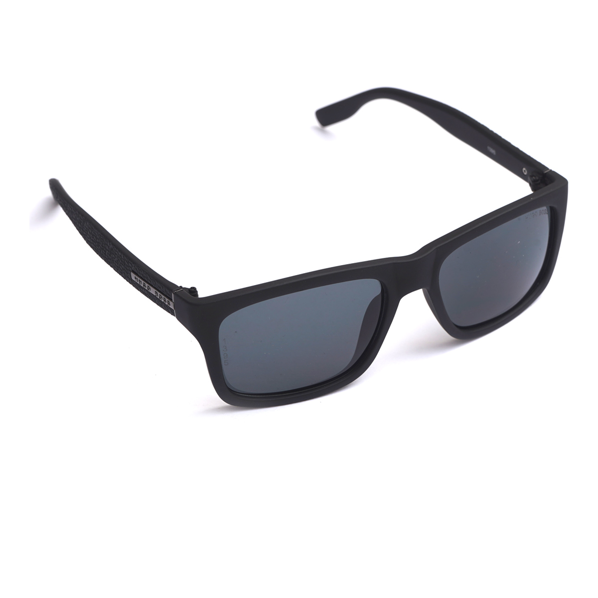 عینک مردانه مشکی صفحه دودی مدل Hugo