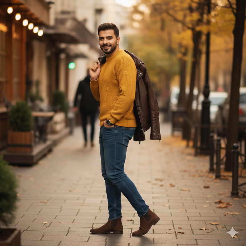 پلیور زاپ دارخردلی مردانه مدلDeta