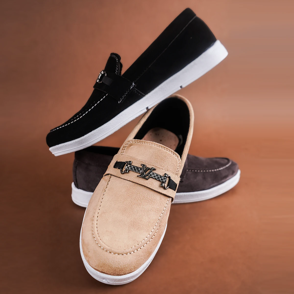 کفش کالج مردانه طوسی مدل Arsan