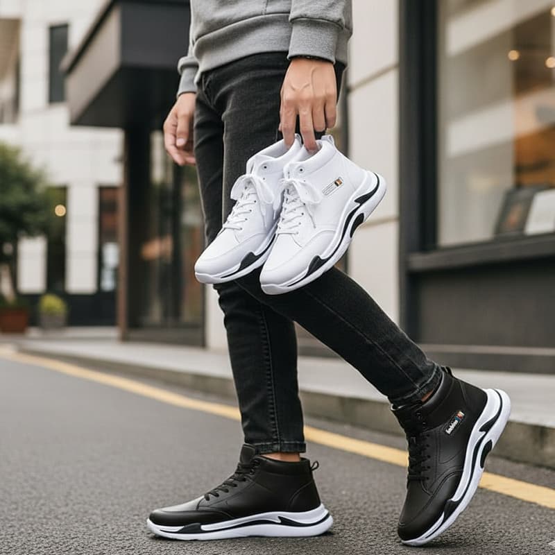 کفش ساقدار مردانه EMTO-سفید