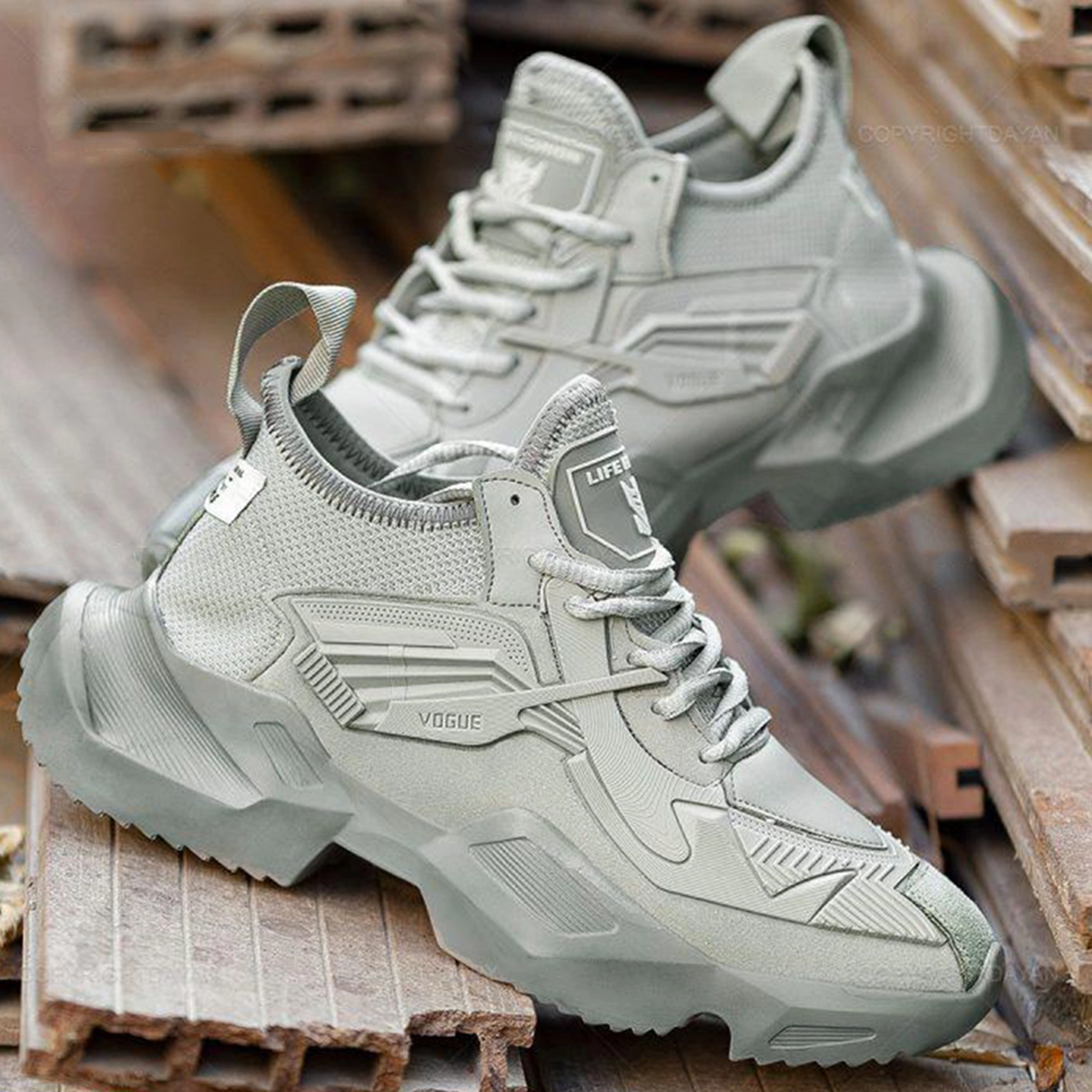 کفش ورزشی مردانه طوسی مدل ETEN